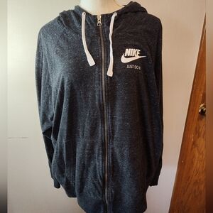 Nike Woman's Zip Up Black Size 3x Lightweight Hoodie